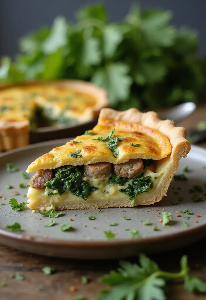 30 Italian Sausage Dinner Recipes Perfect for Weeknights - 6. Italian Sausage and Spinach Quiche