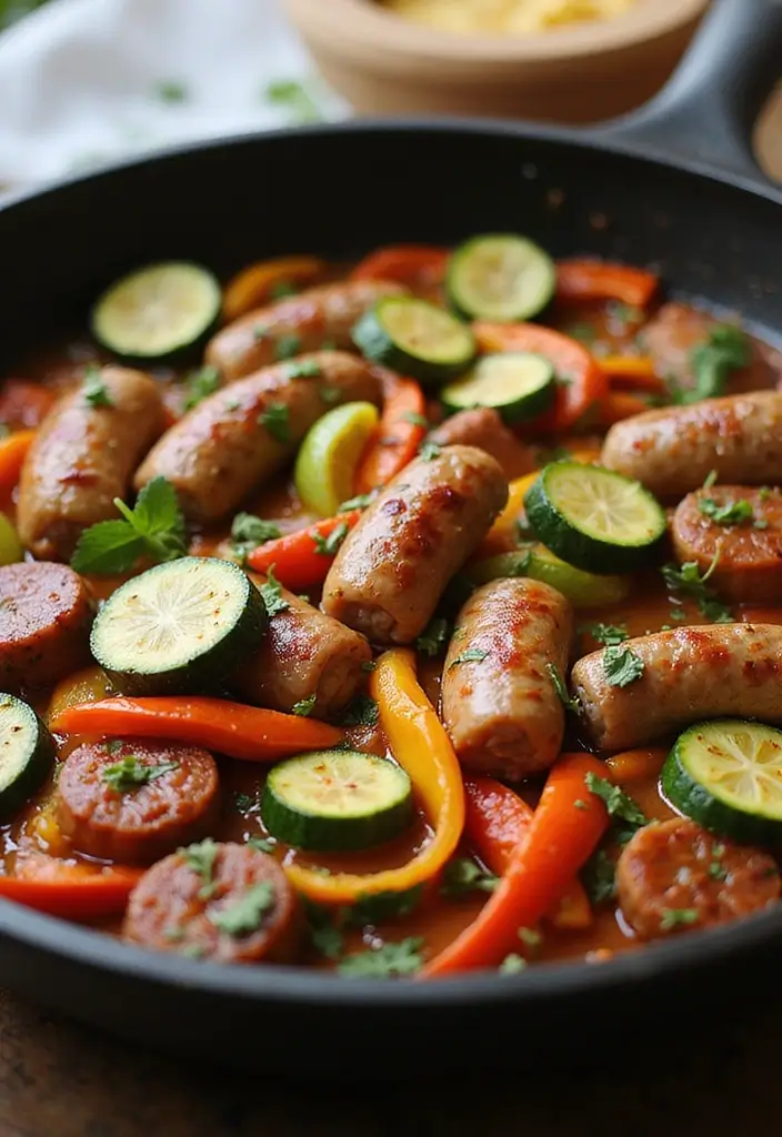 30 Italian Sausage Dinner Recipes Perfect for Weeknights - 7. Italian Sausage and Zucchini Skillet