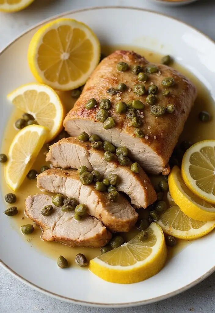 30 Juicy and Flavorful Italian Pork Loin Recipes for Special Occasions 21 30 Juicy and Flavorful Italian Pork Loin Recipes for Special Occasions - 21. Italian Caper and Lemon Pork Loin