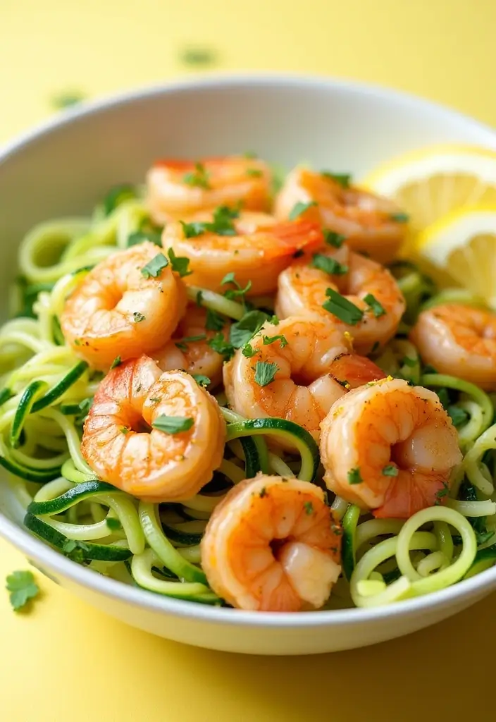 30+ Low Carb Italian Recipes Healthy and Delicious 23 30+ Low Carb Italian Recipes Healthy and Delicious - 23. Lemon Garlic Shrimp Zoodles