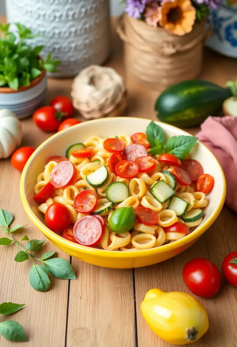 30+ Pasta Salad Recipes with Italian Dressing and Pepperoni Perfect for Parties 14 30+ Pasta Salad Recipes with Italian Dressing and Pepperoni Perfect for Parties - 14. Pepperoni and Zucchini Pasta Salad