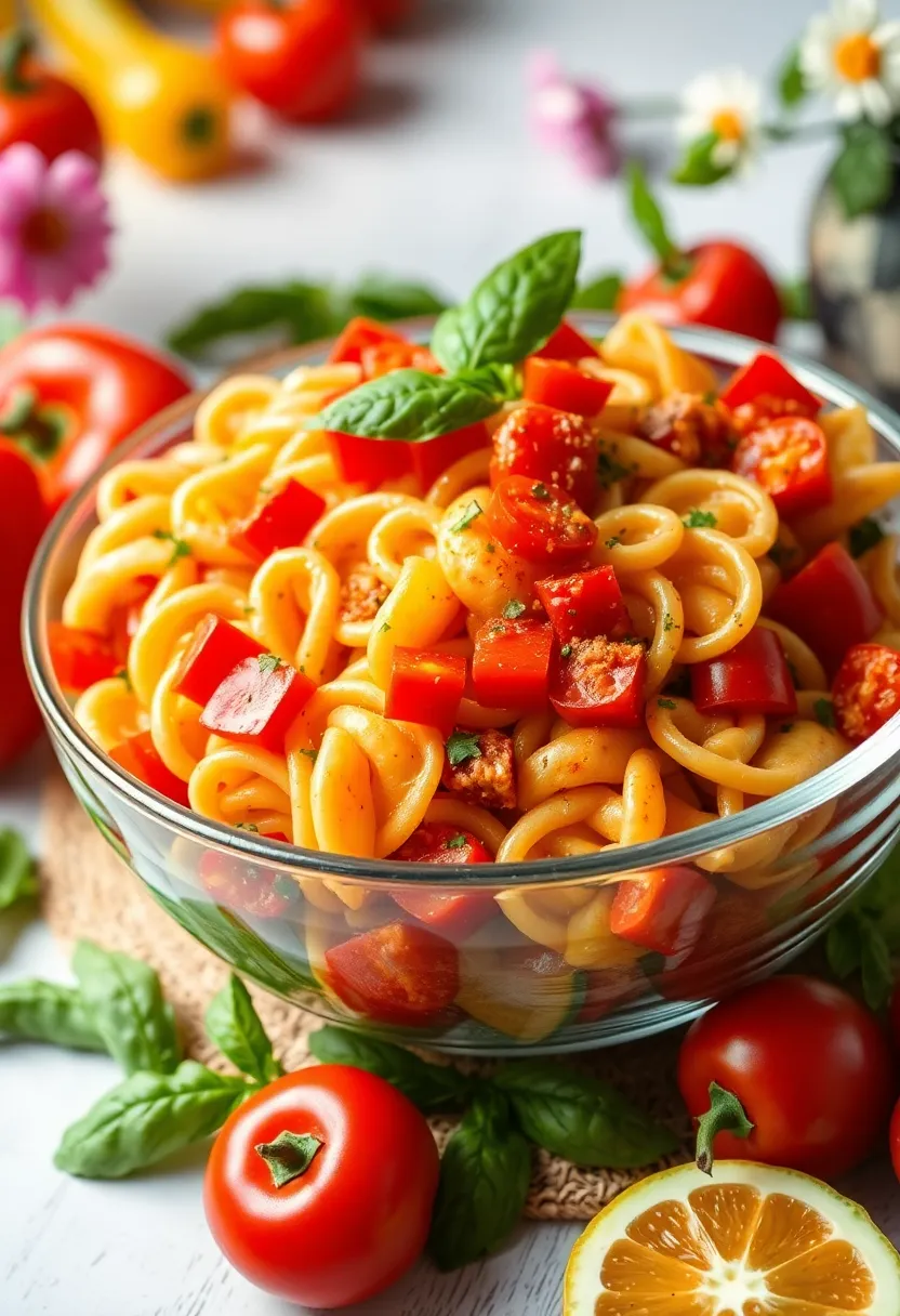 30+ Pasta Salad Recipes with Italian Dressing and Pepperoni Perfect for Parties 16 30+ Pasta Salad Recipes with Italian Dressing and Pepperoni Perfect for Parties - 16. Italian Pasta Salad with Bell Peppers