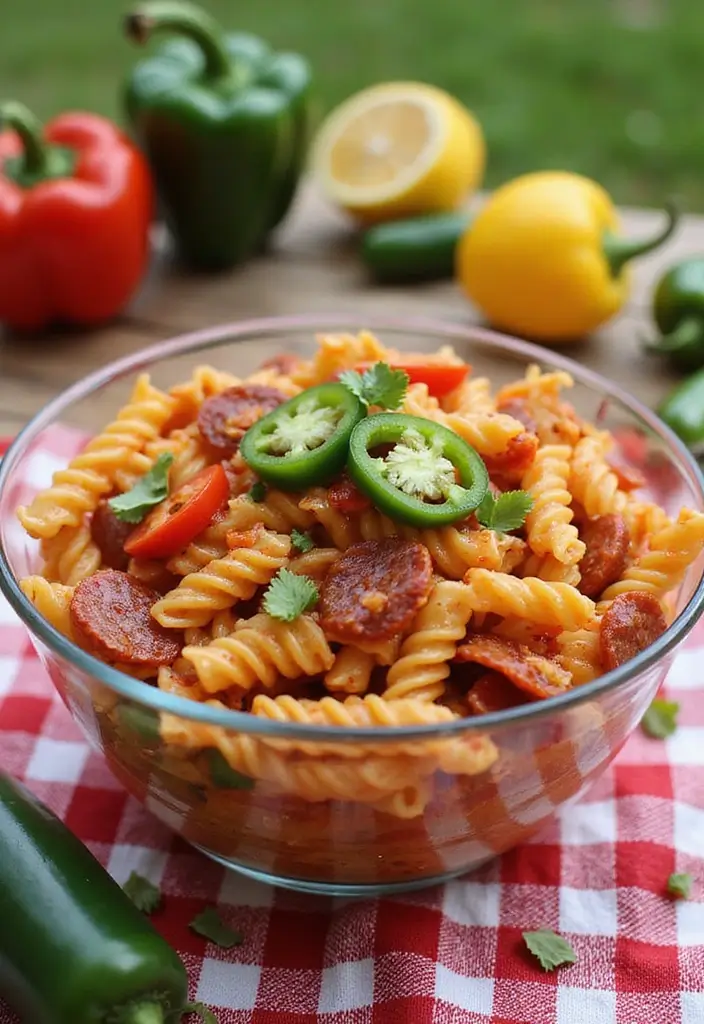 30+ Pasta Salad Recipes with Italian Dressing and Pepperoni Perfect for Parties 3 30+ Pasta Salad Recipes with Italian Dressing and Pepperoni Perfect for Parties - 3. Spicy Pepperoni Pasta Salad