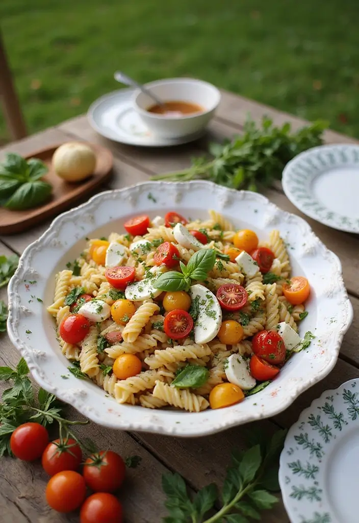 30+ Pasta Salad Recipes with Italian Dressing and Pepperoni Perfect for Parties 4 30+ Pasta Salad Recipes with Italian Dressing and Pepperoni Perfect for Parties - 4. Italian Caprese Pasta Salad