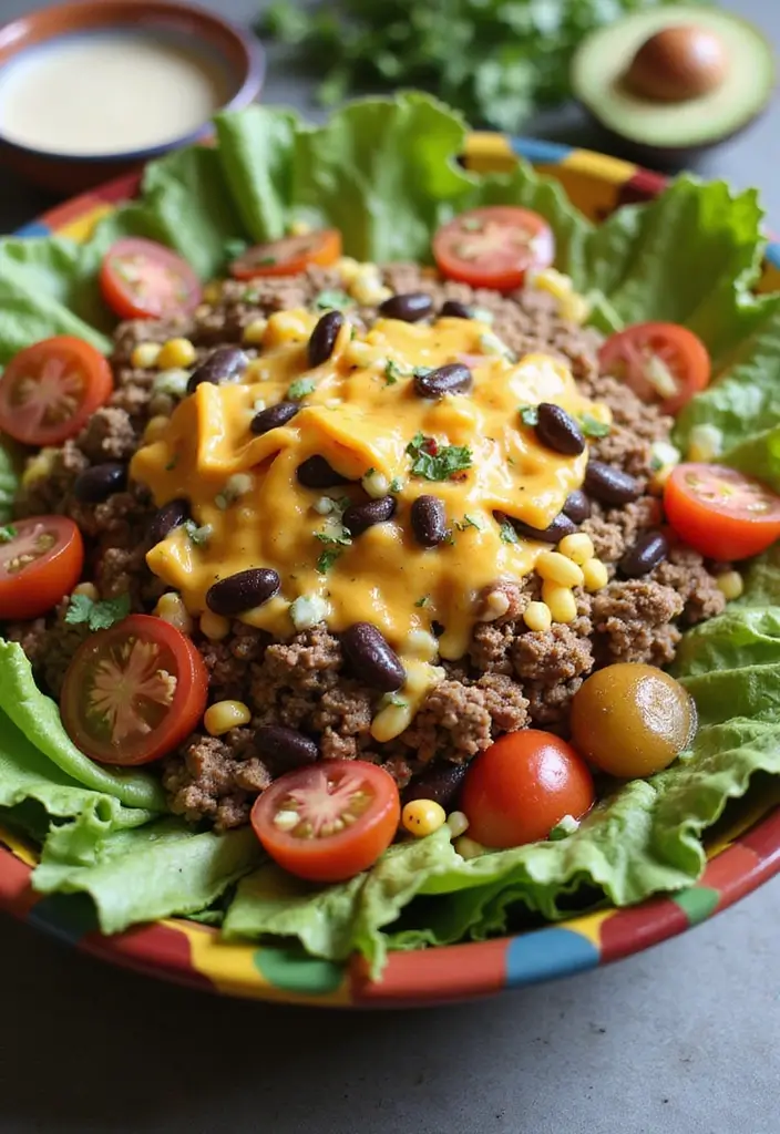 30 Salad Recipes with Italian Dressing Perfect for Summer Meals - 13. Taco Salad with Italian Dressing