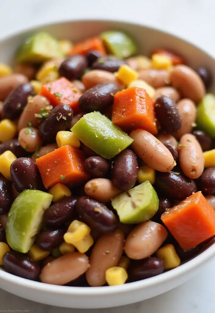 30 Salad Recipes with Italian Dressing Perfect for Summer Meals - 27. Hearty Bean Salad
