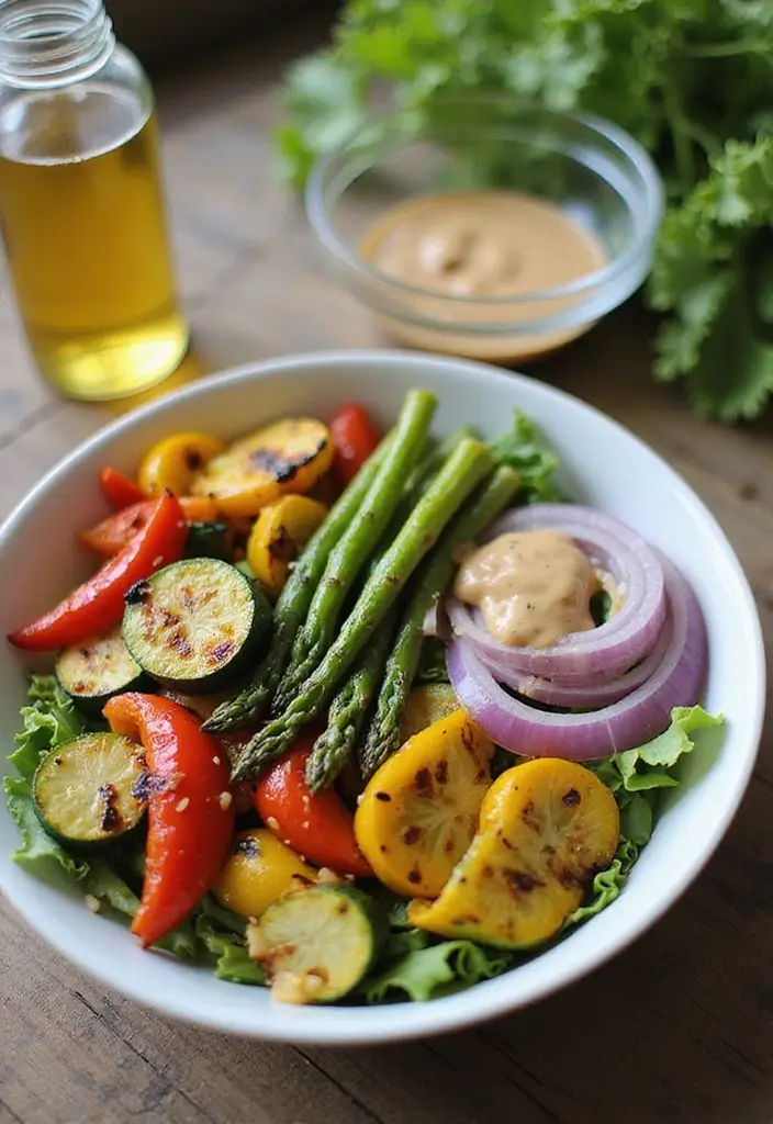 30 Salad Recipes with Italian Dressing Perfect for Summer Meals - 5. Grilled Vegetable Salad