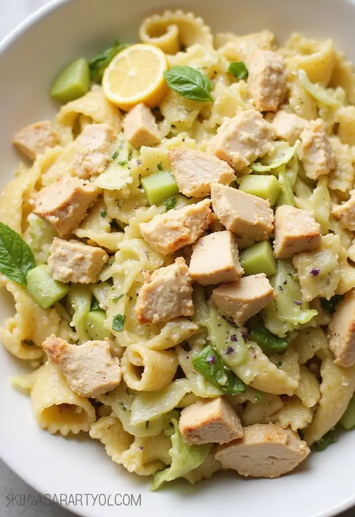 30 Zesty Italian Pasta Salad Recipes That Always Impress 28 30 Zesty Italian Pasta Salad Recipes That Always Impress - 28. Cabbage and Chicken Pasta Salad