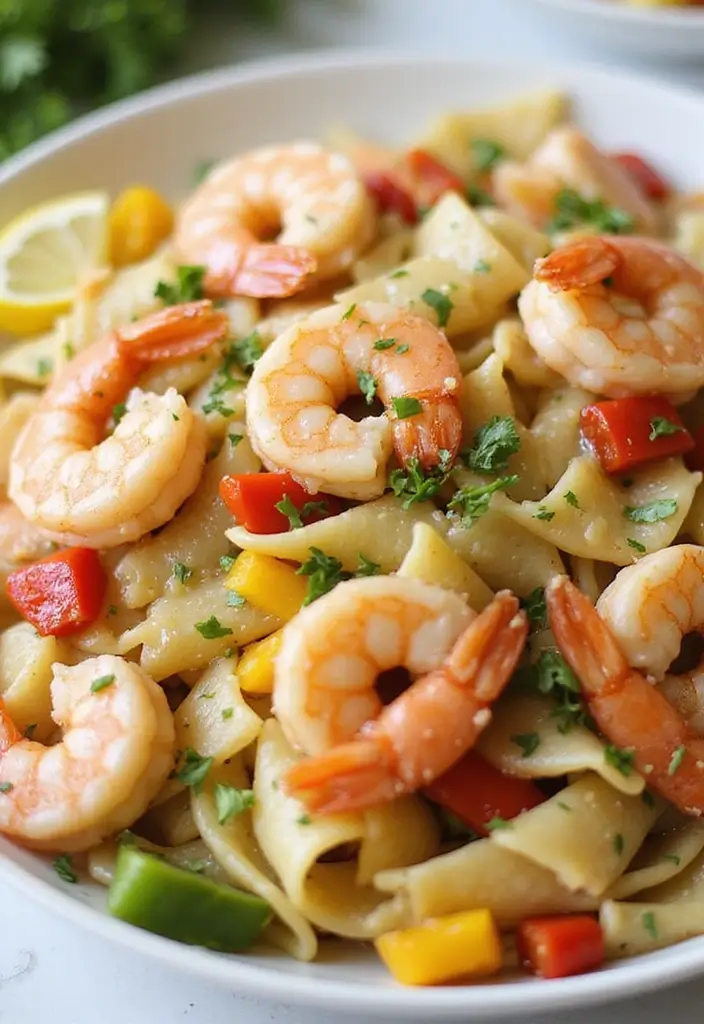 30 Zesty Italian Pasta Salad Recipes That Always Impress 8 30 Zesty Italian Pasta Salad Recipes That Always Impress - 8. Lemon Garlic Shrimp Pasta Salad