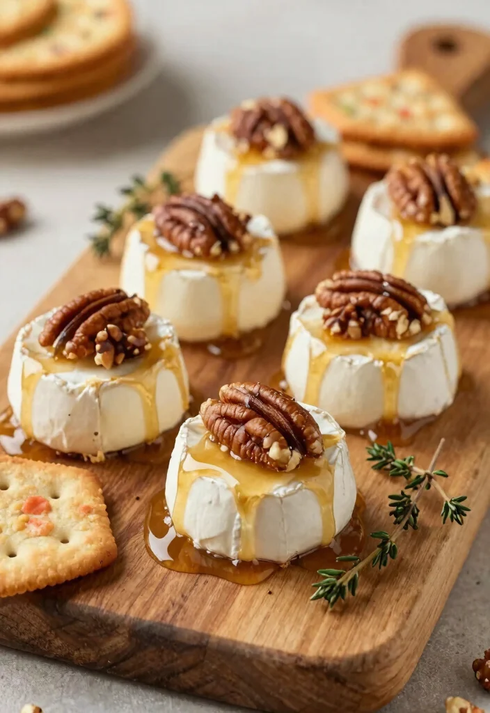 10 Brie Dessert Recipes for Sweet and Creamy Indulgence - 6. Maple Pecan Brie Bites 1