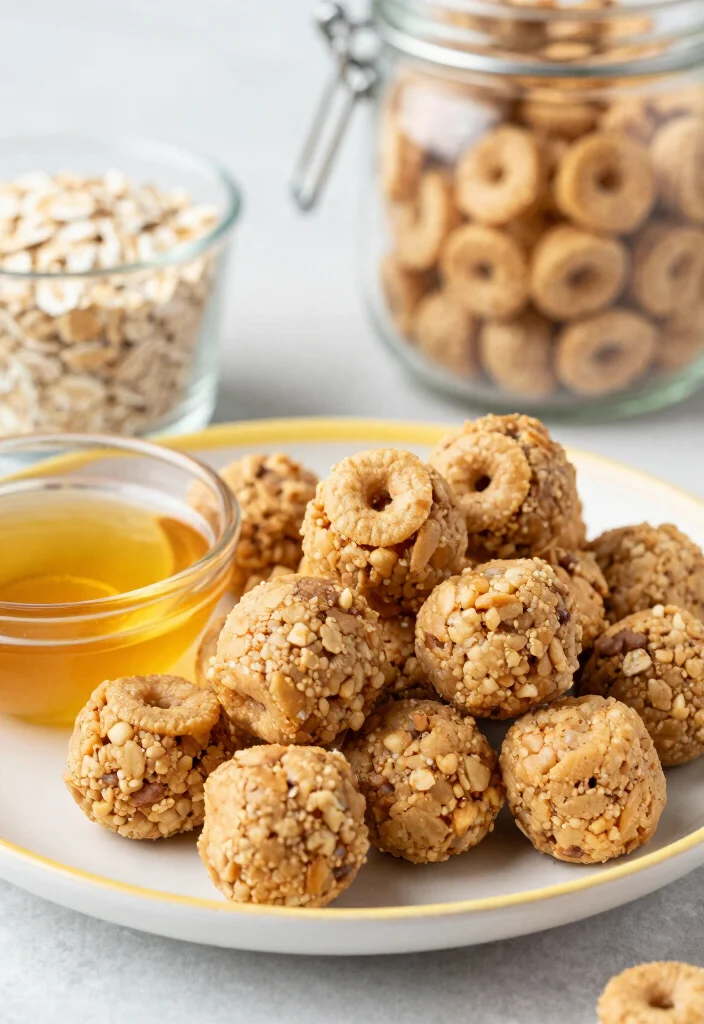 10 Cheerio Dessert Recipes for Crunchy Sweet Treats - 1. Cheerio Energy Bites 1