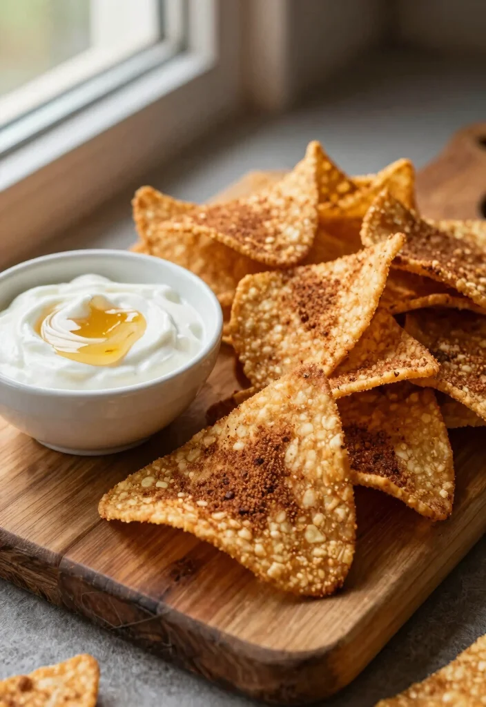 10 Dessert Tortilla Recipes for Easy Crispy Creations - 1. Cinnamon Sugar Tortilla Chips with Vanilla Yogurt Dip 1