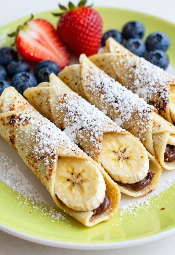 10 Dessert Tortilla Recipes for Easy Crispy Creations - 2. Nutella and Banana Tortilla Roll-Ups 1