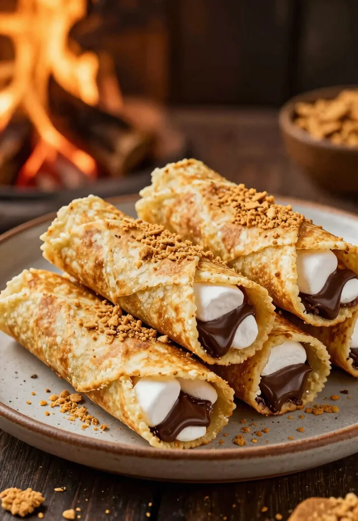 10 Dessert Tortilla Recipes for Easy Crispy Creations - 7. S'mores Dessert Tortillas 1