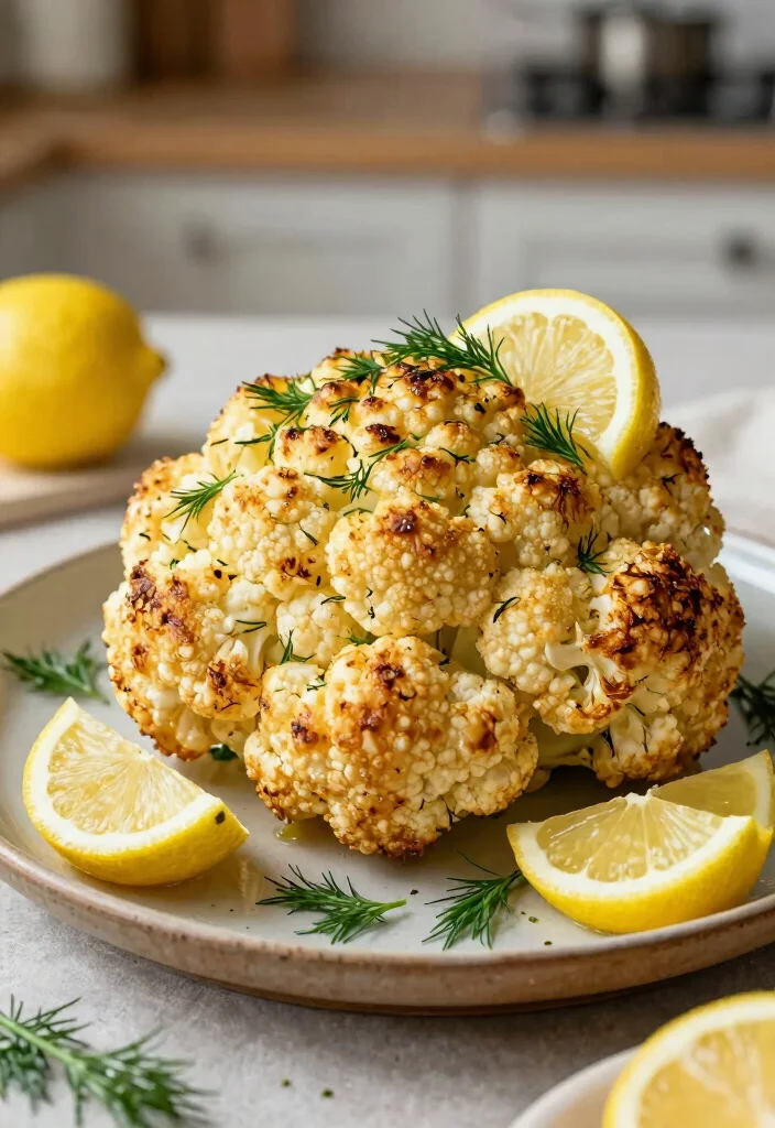 10 Dill Dinner Recipes for Light Herby Dishes 101 10 Dill Dinner Recipes for Light Herby Dishes - 10. Lemon Dill Roasted Cauliflower 1