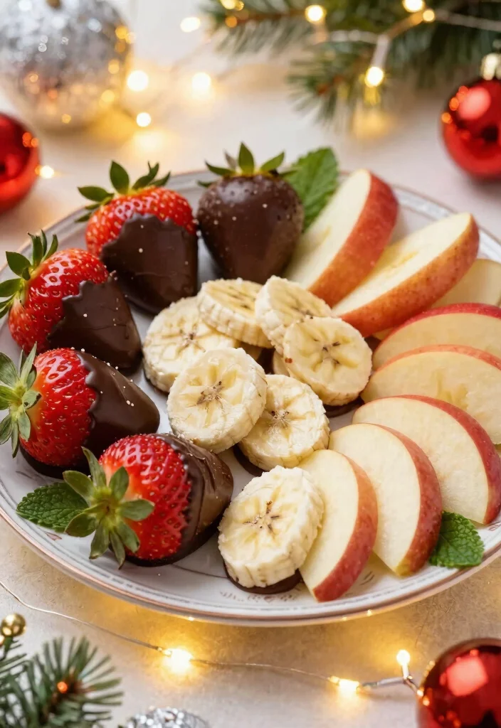 10 Easy Christmas Dessert Recipes Everyone Can Make - 4. Chocolate-Dipped Fruit 1