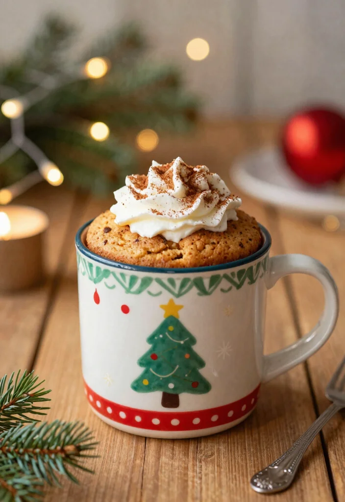 10 Easy Christmas Dessert Recipes Everyone Can Make - 5. Snickerdoodle Mug Cake 1