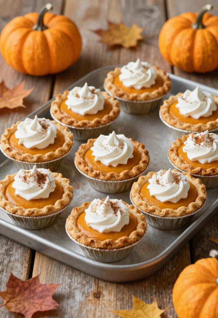 10 Easy Thanksgiving Dessert Recipes for Stress-Free Hosting - 4. Mini Pumpkin Pies 1