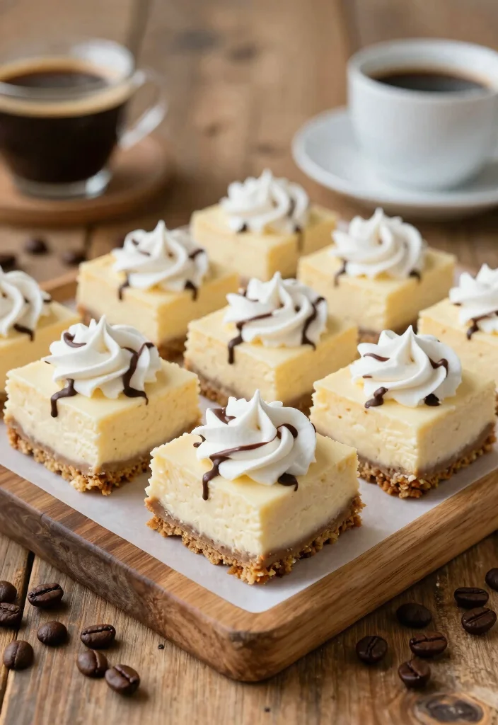 10 Instant Coffee Dessert Recipes for Bold Caffeinated Sweets - 7. Instant Coffee Cheesecake Bars 1