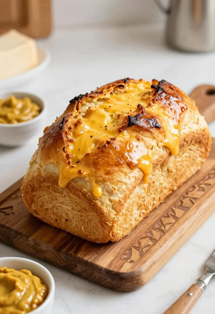 10 Keto Bread Maker Recipes for Easy Low Carb Loaves - 3. Cheesy Mustard Keto Bread 1