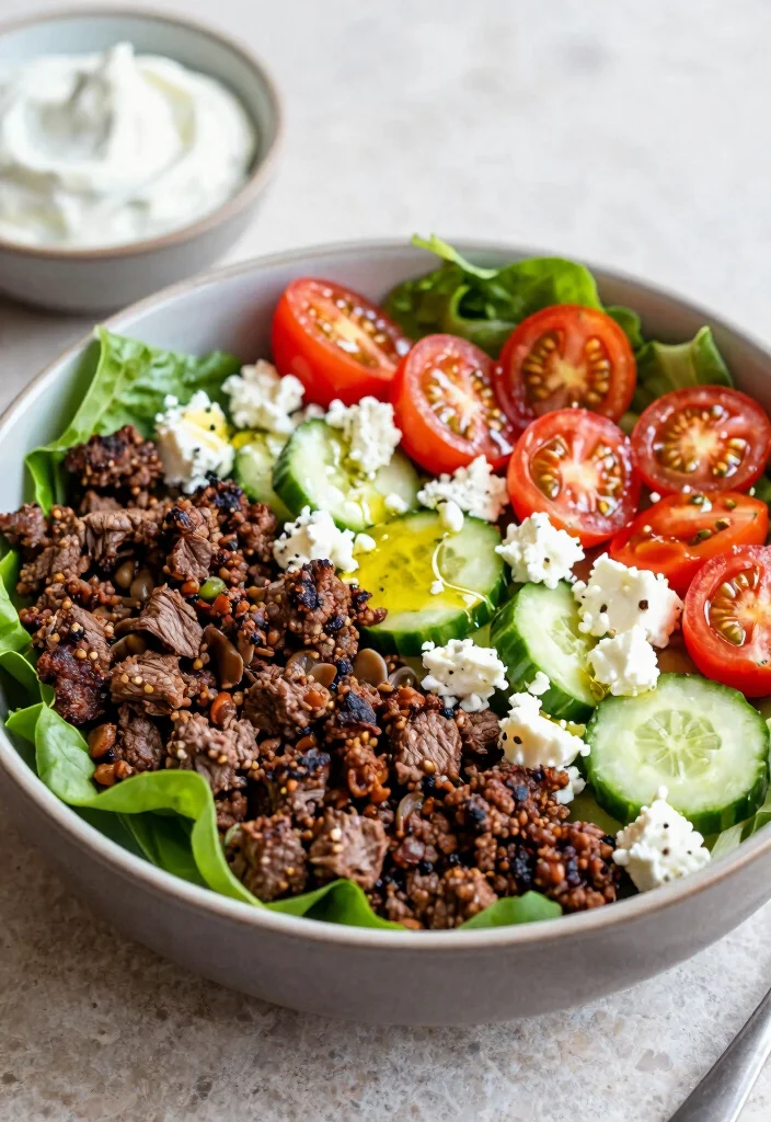 10 Keto Burger Bowl Recipes for Low Carb Comfort 5. Greek Burger Bowl 0