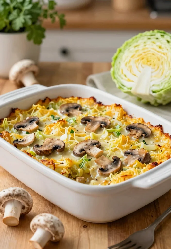10 Keto Cabbage Casserole Recipes for Comfort Style Dinners 89 10 Keto Cabbage Casserole Recipes for Comfort Style Dinners - 9. Creamy Mushroom and Cabbage Casserole 1