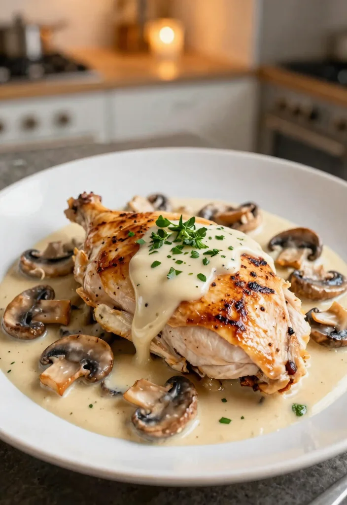 10 Keto Date Night Recipes for Special Low Carb Meals 34 10 Keto Date Night Recipes for Special Low Carb Meals - 4. Creamy Garlic Mushroom Chicken 1