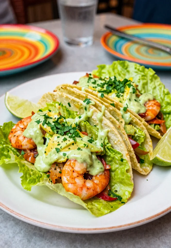 10 Keto Date Night Recipes for Special Low Carb Meals 89 10 Keto Date Night Recipes for Special Low Carb Meals - 9. Spicy Shrimp Tacos with Avocado Cream 1