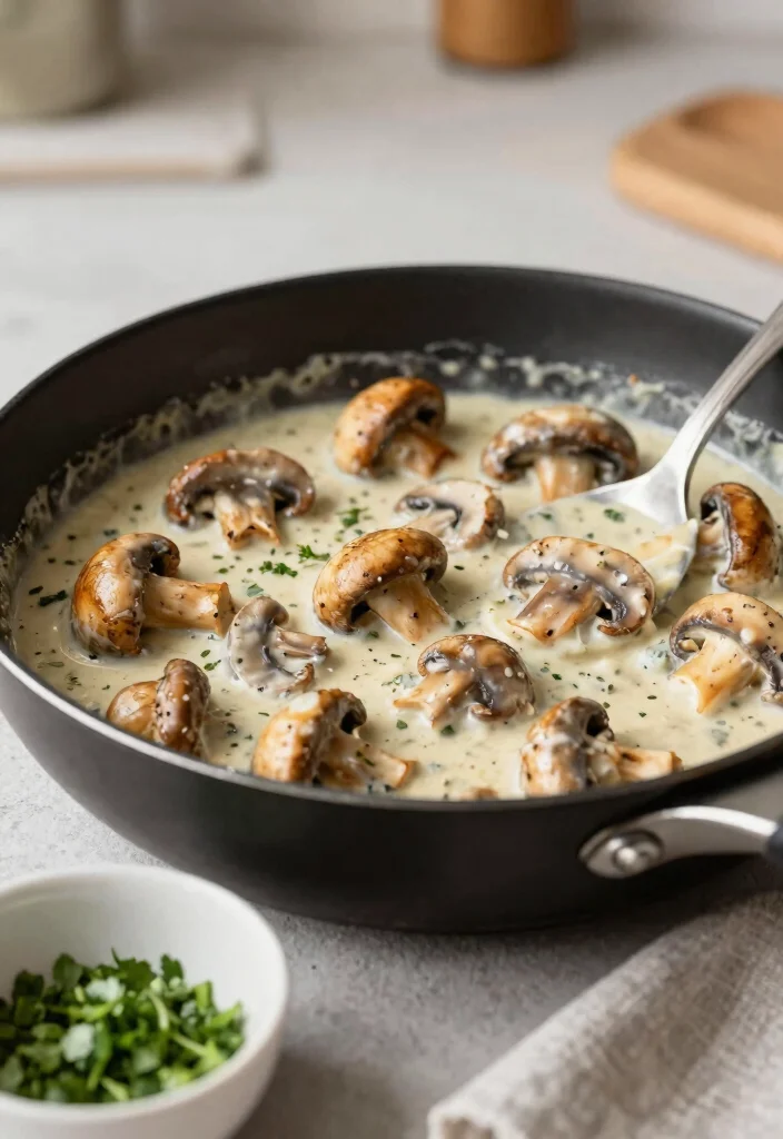10 Keto Half and Half Recipes for Creamy Low Carb Cooking 23 10 Keto Half and Half Recipes for Creamy Low Carb Cooking - 3. Creamy Mushroom Sauce 1