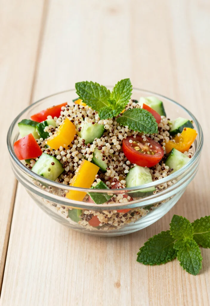 10 Mint Dinner Recipes for Fresh Bright Flavor - 3. Mint-Infused Quinoa Salad 1