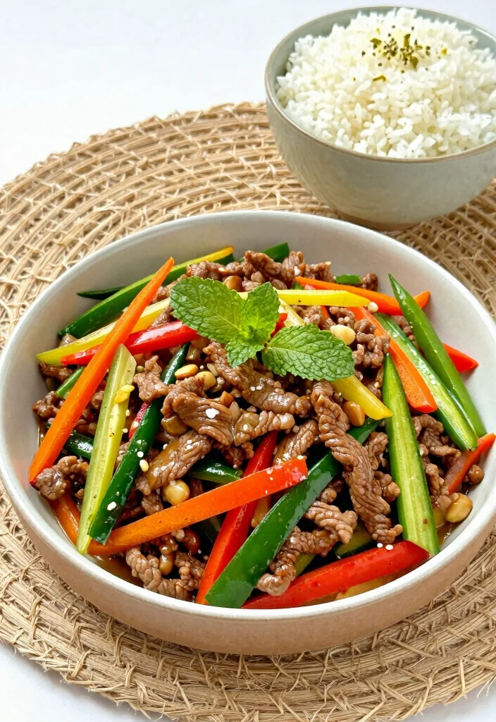 10 Mint Dinner Recipes for Fresh Bright Flavor - 5. Thai Mint Beef Stir-Fry 1
