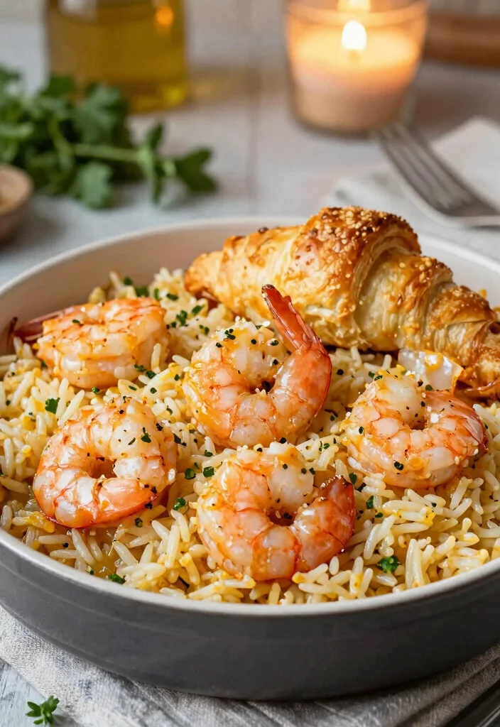 10 Pillsbury Dinner Recipes for Easy Weeknight Cooking 78 10 Pillsbury Dinner Recipes for Easy Weeknight Cooking - 8. Garlic Butter Shrimp and Rice Casserole 1