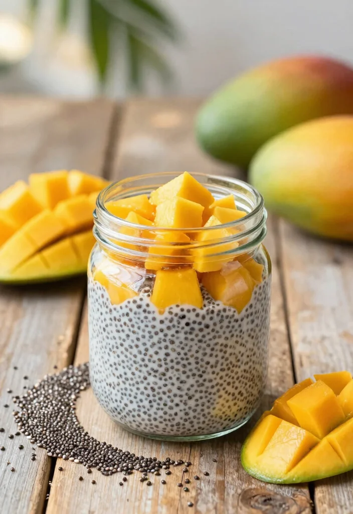 10 Quick Indian Dessert Recipes for Fast Homemade Sweets - 3. Chia Pudding with Mango 1