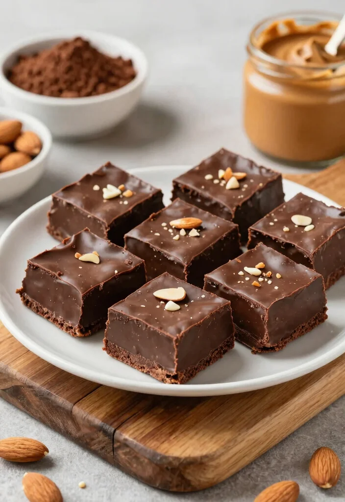 10 Quick Indian Dessert Recipes for Fast Homemade Sweets - 8. Almond Butter Chocolate Fudge 1