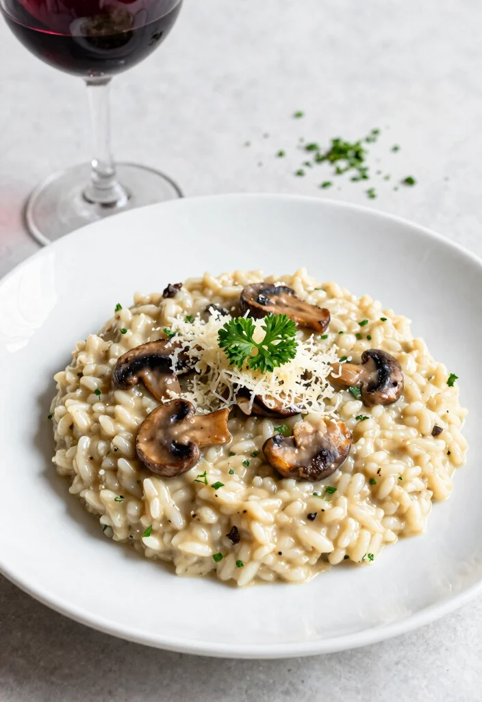 10 Red Wine Dinner Recipes for Rich Savory Flavor 23 10 Red Wine Dinner Recipes for Rich Savory Flavor - 3. Mushroom Risotto with Red Wine 1