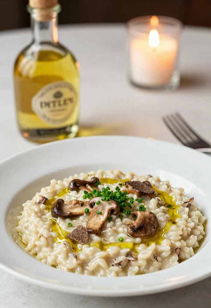 10 Vegan Mushroom Risotto Recipes for Creamy Plant Based Comfort - 2. Truffle Oil and Mushroom Risotto 1
