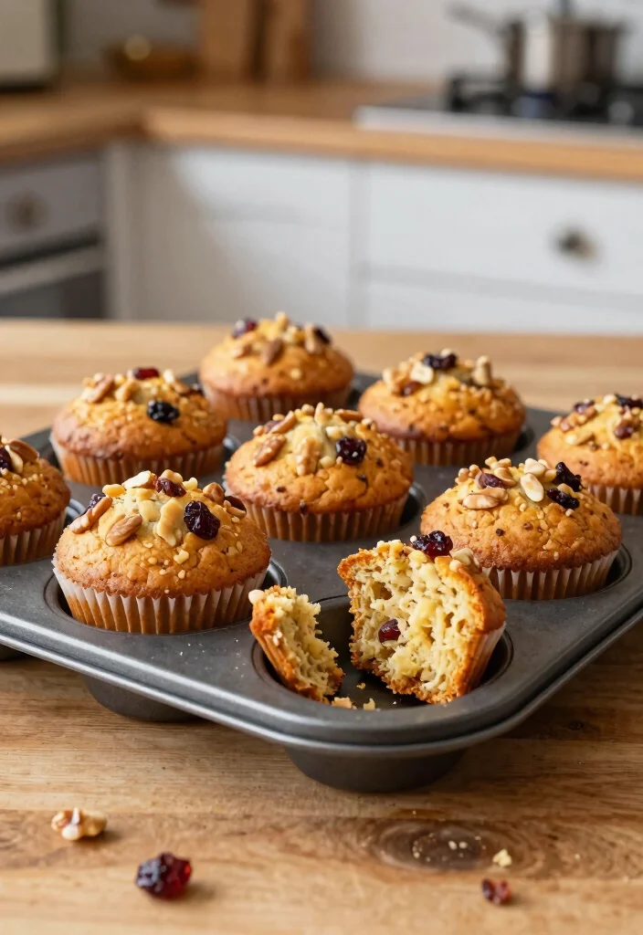 10 Yam Dessert Recipes for Naturally Sweet Comfort Treats - 6. Yam Muffins with Nuts and Dried Fruits 1