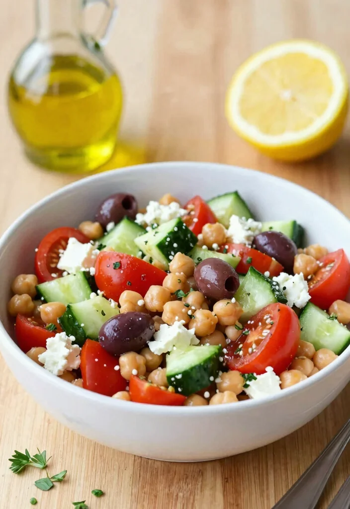 12 Dinner Side Recipes to Complete Any Meal - 4. Mediterranean Chickpea Salad 1