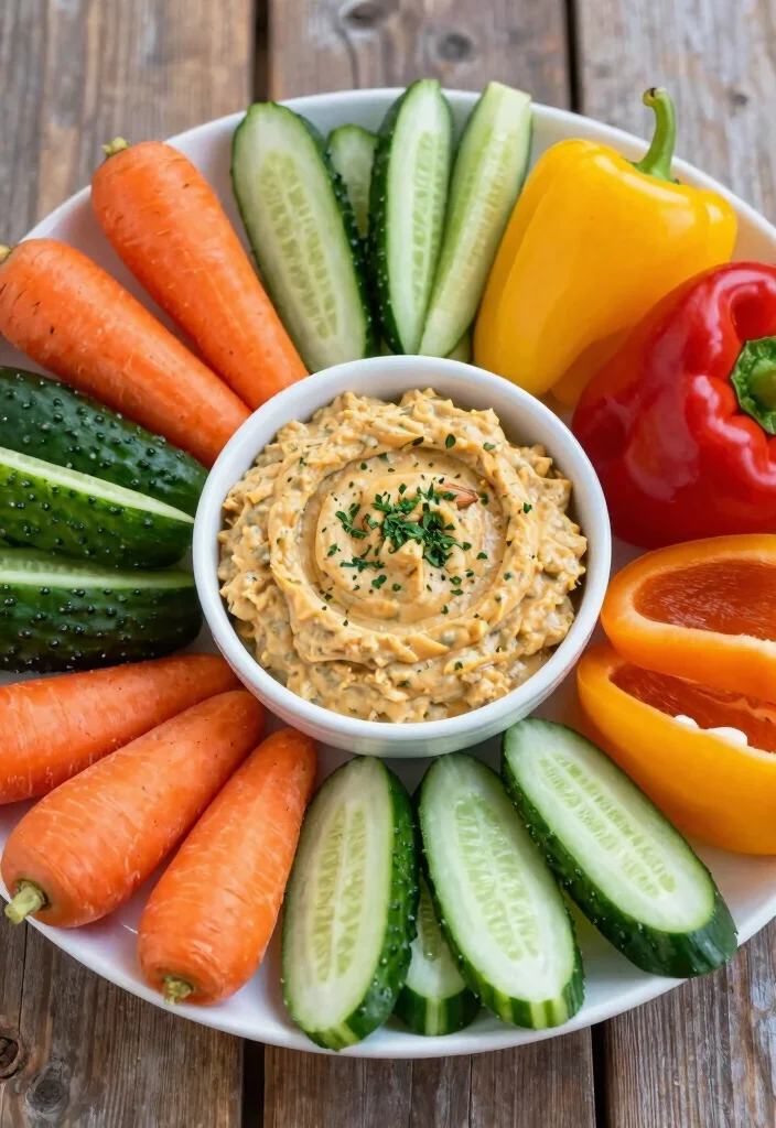 12 Healthy Almond Butter Recipes for Balanced Energy - 10. Almond Butter Veggie Dip 1