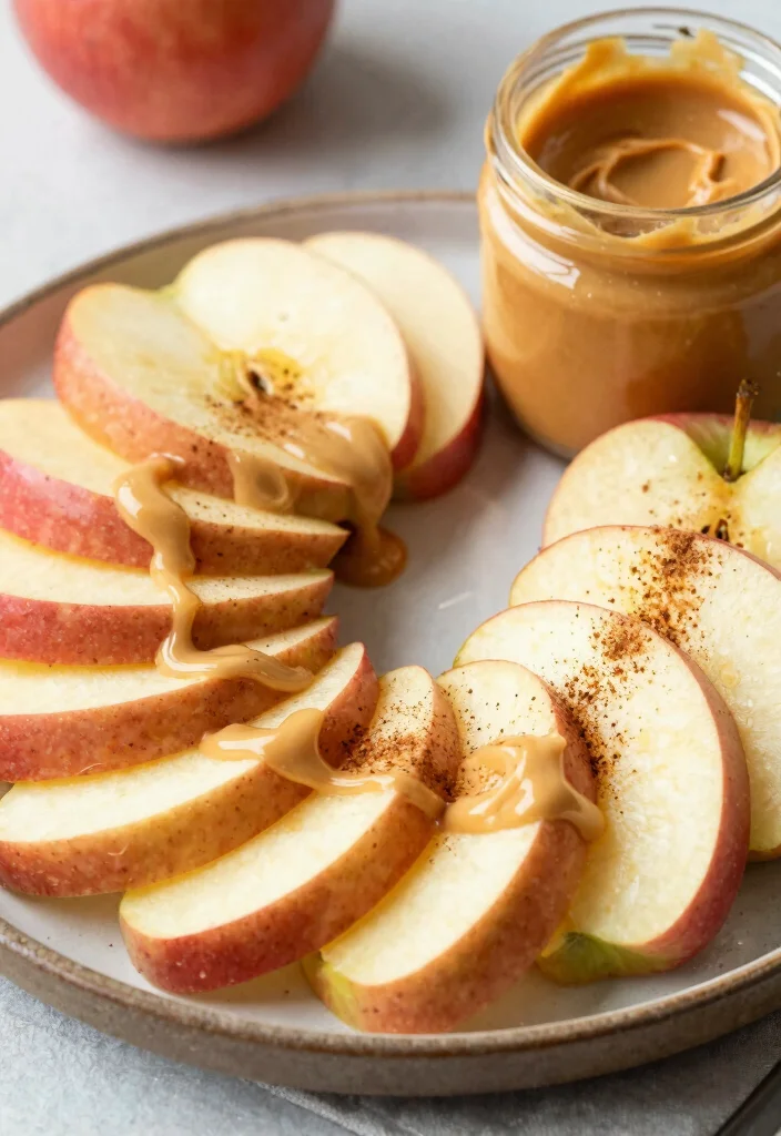12 Healthy Almond Butter Recipes for Balanced Energy - 7. Almond Butter Dipped Apples 1