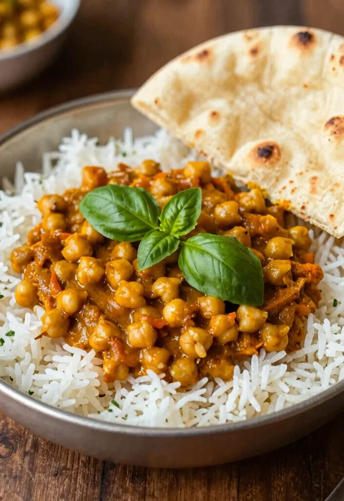 12 Healthy Basil Recipes for Fresh Aromatic Dishes - 11. Basil and Chickpea Curry 1
