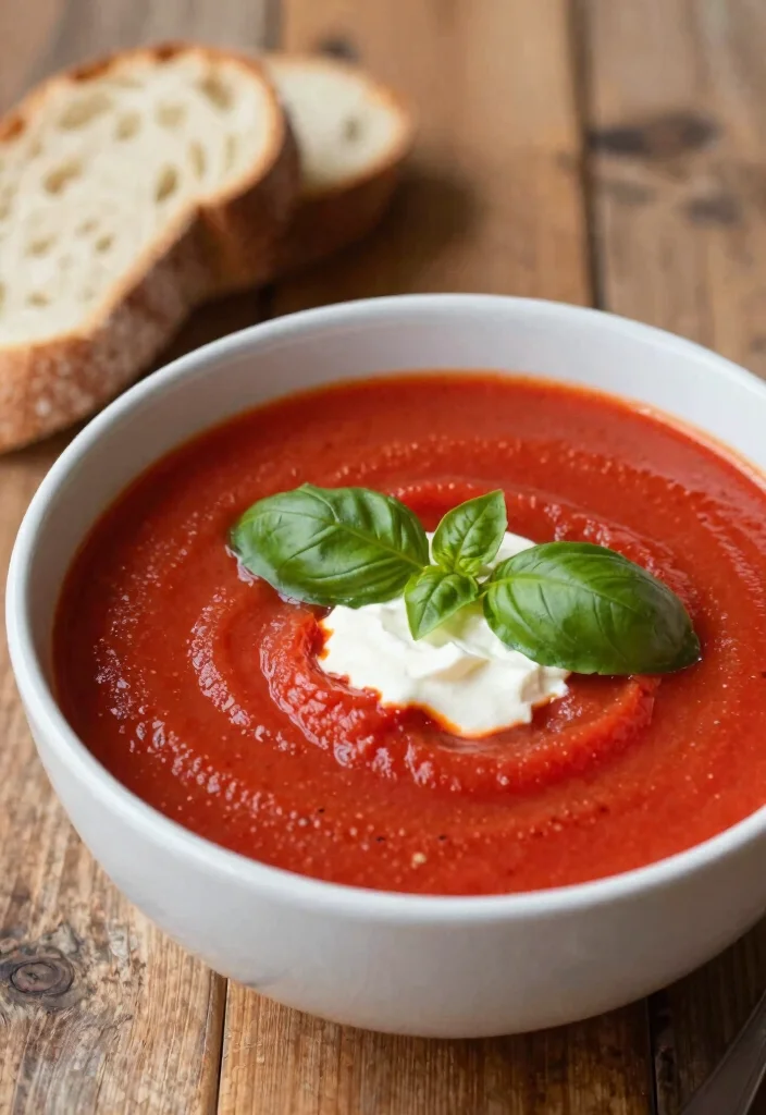 12 Healthy Basil Recipes for Fresh Aromatic Dishes - 7. Basil Tomato Soup 1