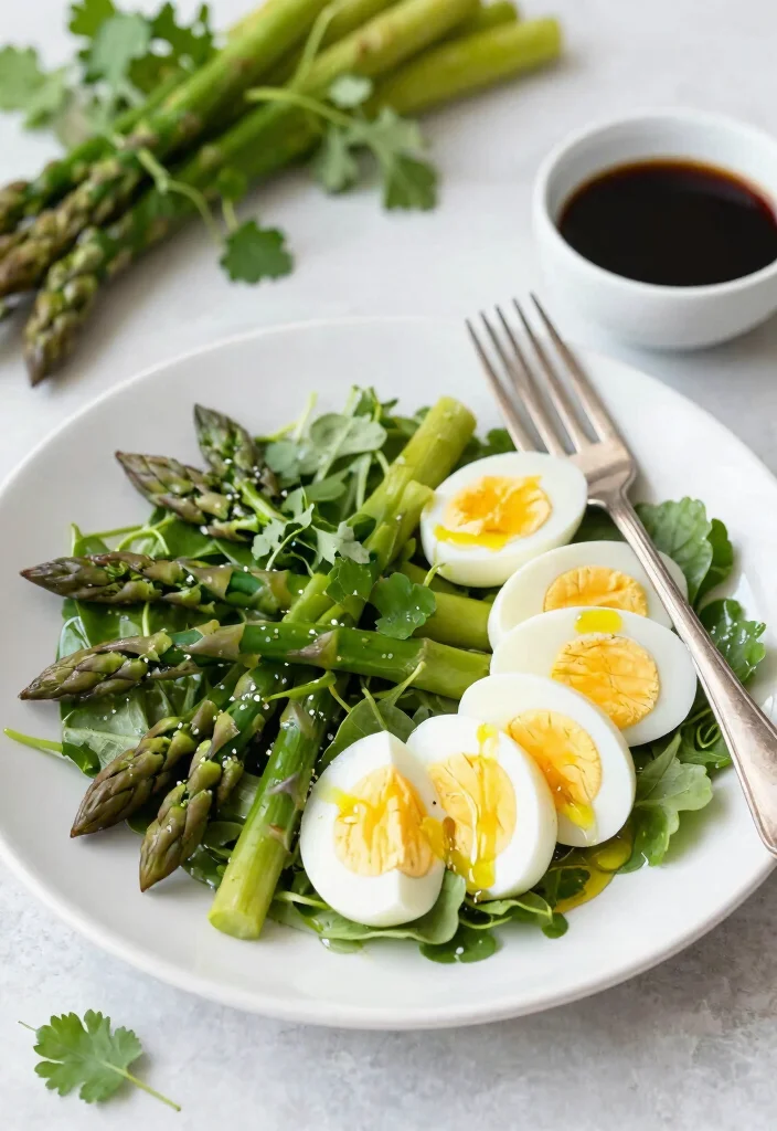12 Healthy Egg Recipes for Protein Rich Meals - 9. Egg and Asparagus Salad 1