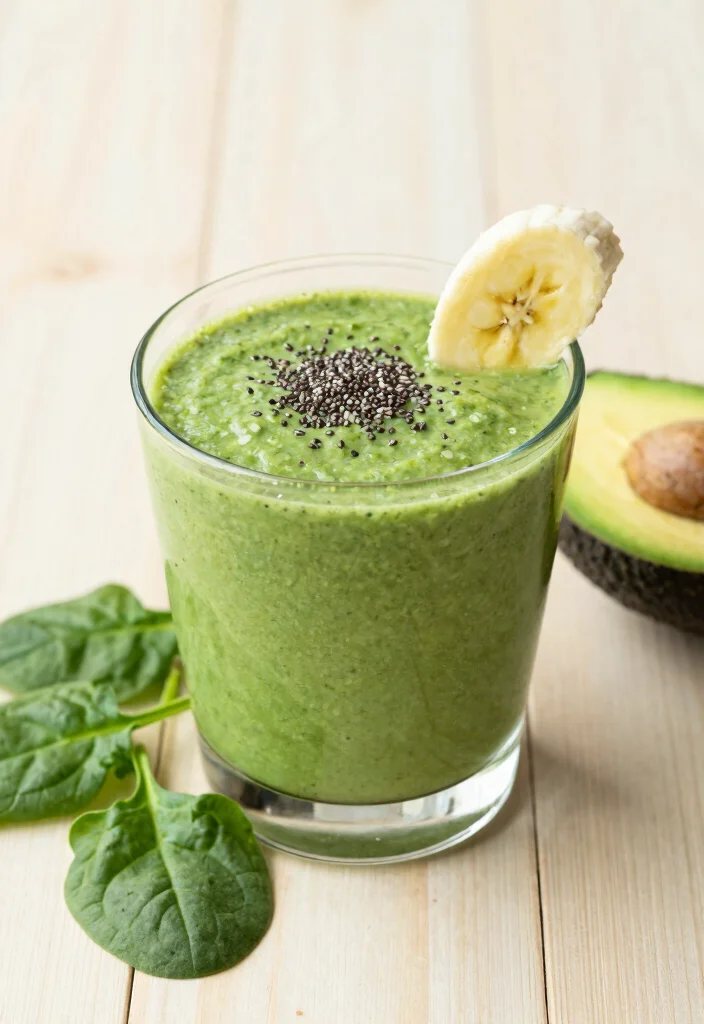 12 Healthy Lunch Recipes for Easy Everyday Meals - 10. Spinach and Avocado Smoothie 1