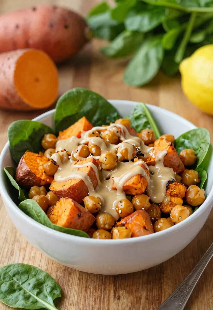 12 Healthy Lunch Recipes for Easy Everyday Meals - 2. Sweet Potato and Chickpea Buddha Bowl 1