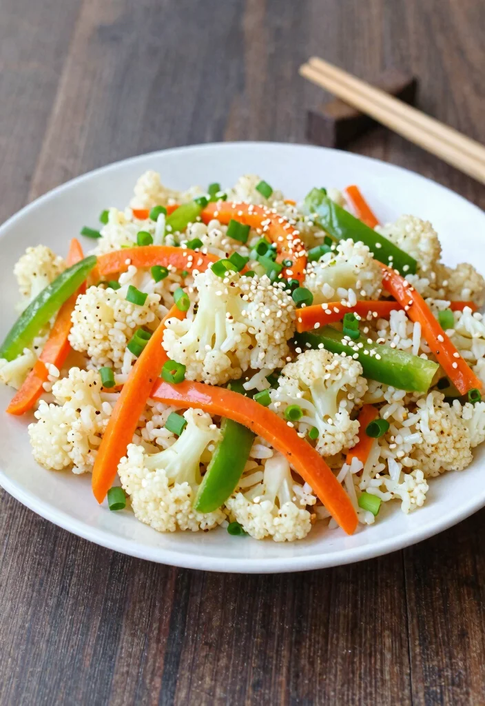 12 Healthy Lunch Recipes for Easy Everyday Meals - 7. Cauliflower Rice Stir-Fry 1