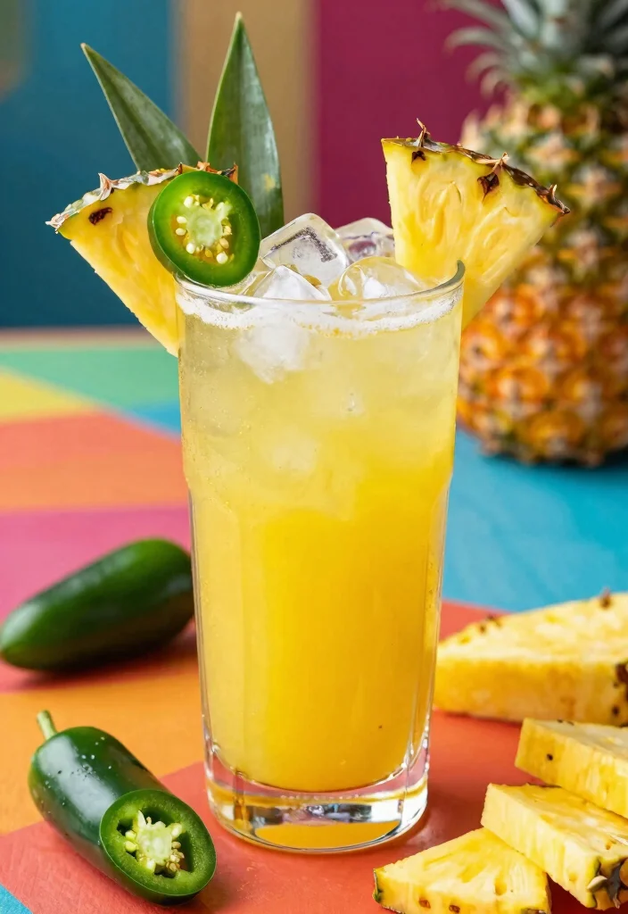 12 Healthy Pineapple Juice Recipes for Fresh Tropical Nutrition - 6. Spicy Pineapple Jalapeño Juice 1