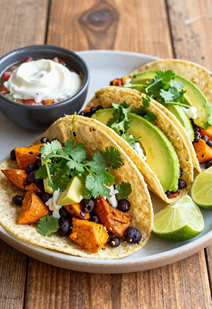12 Healthy Sweet Potato Recipes for Wholesome Comfort Food - 4. Sweet Potato and Black Bean Tacos 1