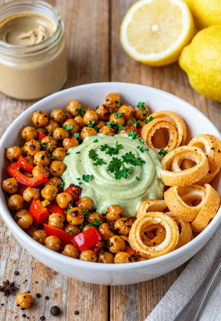 12 Healthy Vegan Soy Curl Recipes for Protein Rich Meals - 4. Soy Curl Mediterranean Bowl 1