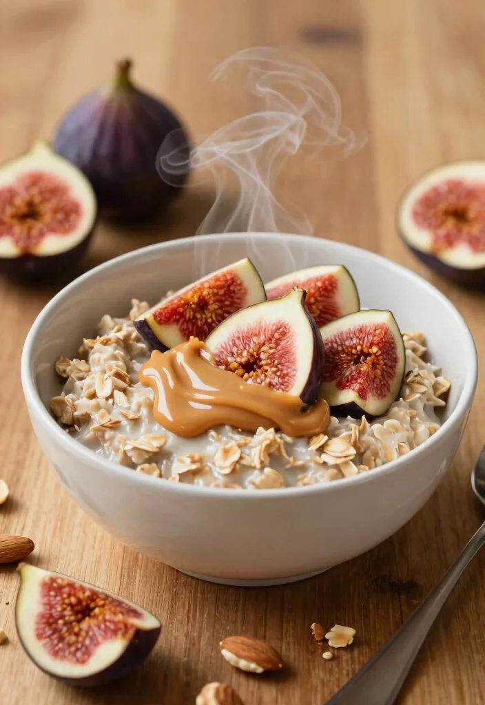 12 Healthy Weight Gain Recipes with Nutritious Calories 67 12 Healthy Weight Gain Recipes with Nutritious Calories - 7. Almond Butter and Fig Oatmeal 1